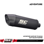 Adventure Muffler, Titanium Matt Black Painted