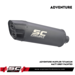 Adventure Muffler, Titanium matt Grey Painted